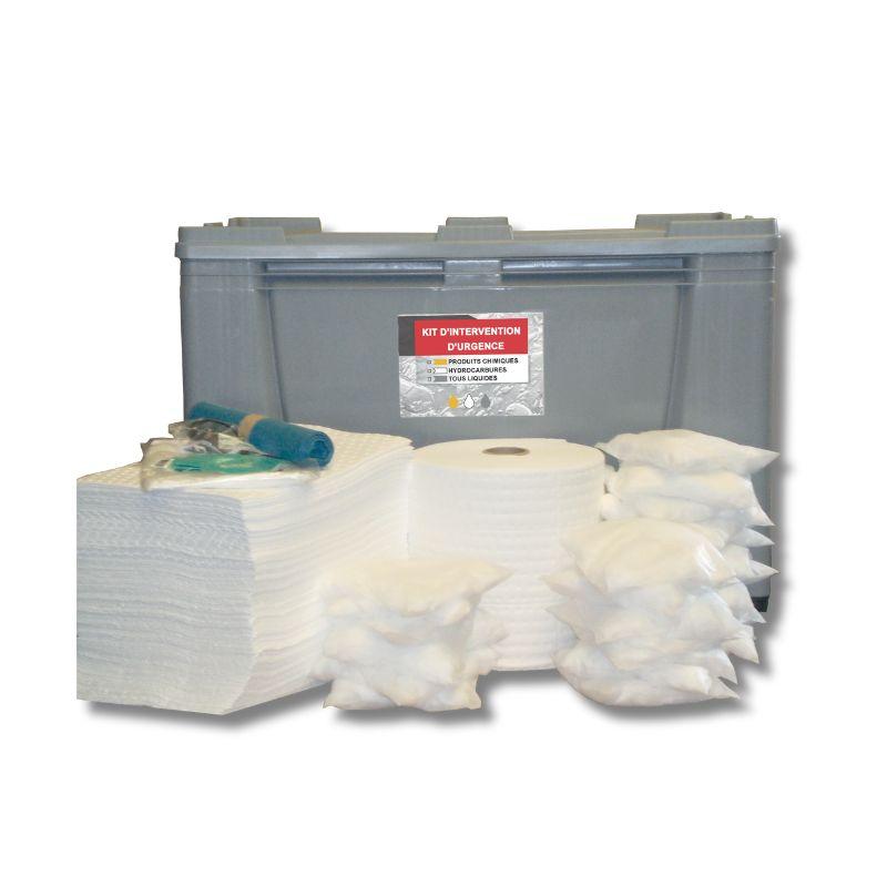 Kit absorbant mobile en caisse-palette