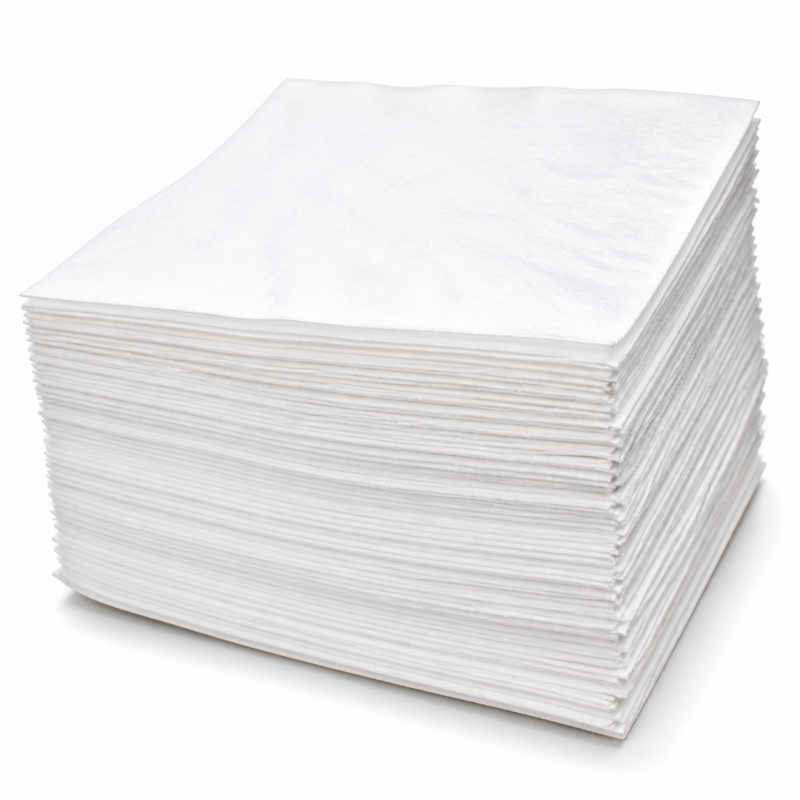 Feuilles absorbantes monocouche hydrocarbures