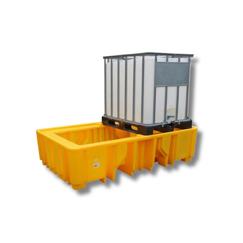 Bac de rétention double IBC (sans caillebotis)