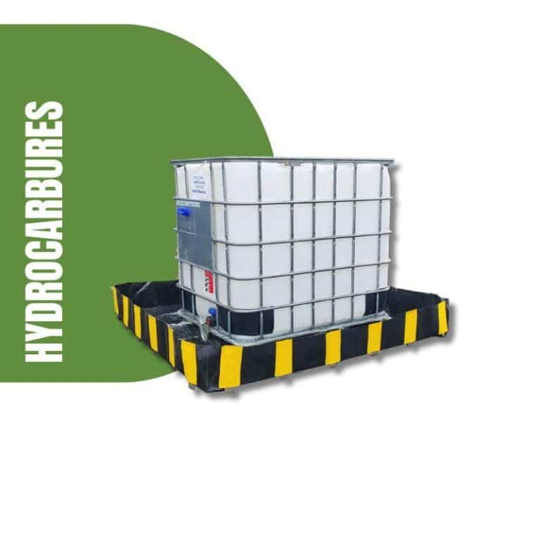 Bac de retention IBC 1000 litres pour le stockage sécurisé d’une cuve