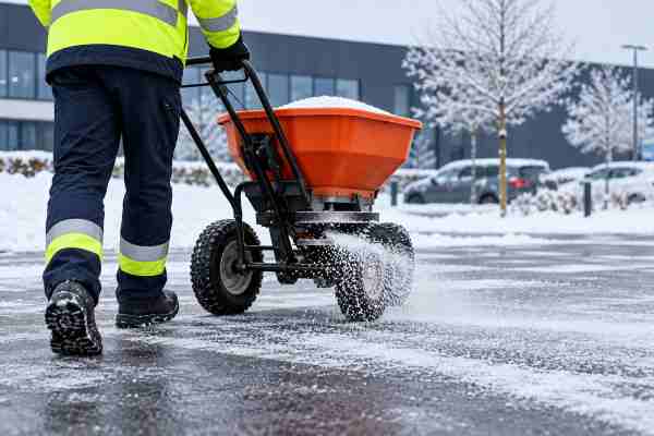 Sel de déneigement : quantité, stockage et choix de l’épandeur 1 quantité de sel de déneigement